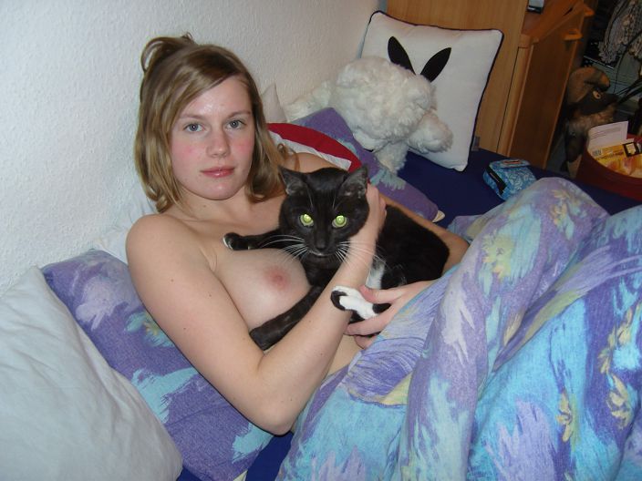 amateur with cat