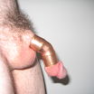 Hairy cock in pipe