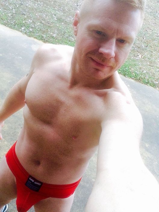 Red jockstrap