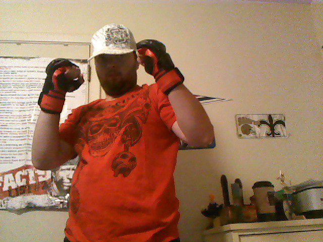 with my mma gear