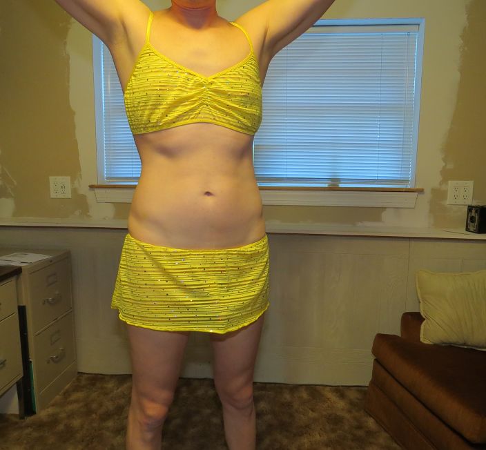 Yellow Skirt and Bra