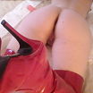 red boots x
