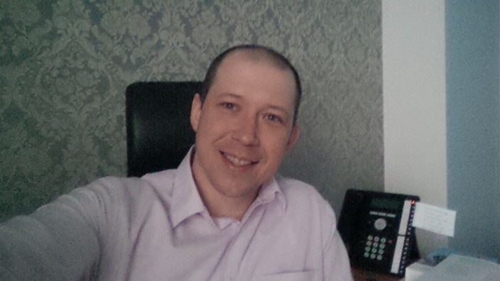 на работе