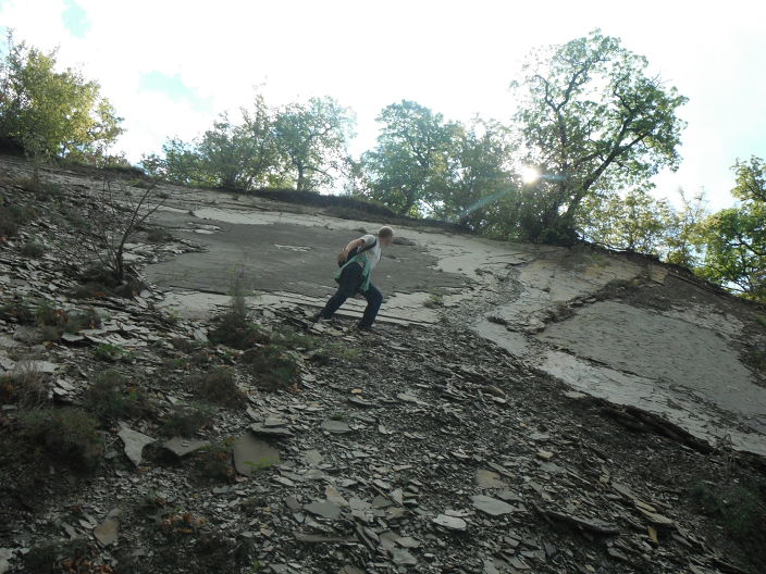 полез куда-то)