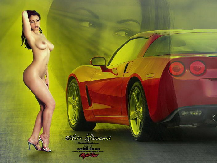 Chevrolet Corvette и девушка