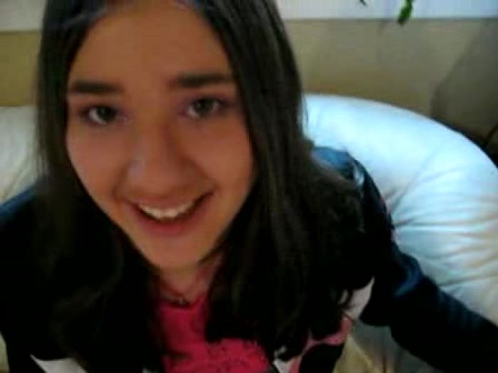 Cute brunette sucking