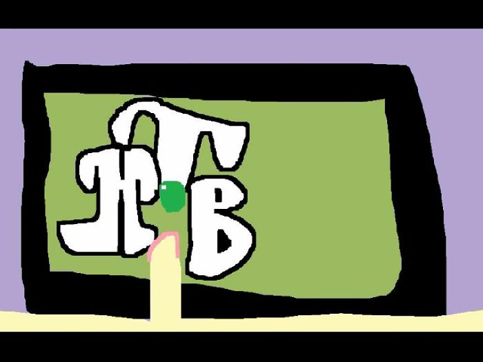 Дрочит на логотипа канала (2)